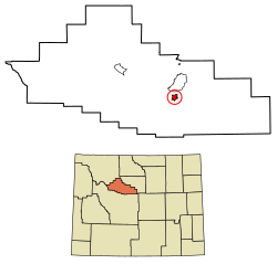 Hot Springs County Wyoming Incorporated and Unincorporated areas Thermopolis Highlighted 5676515